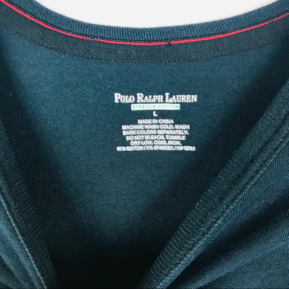 Polo Ralph Lauren Stretch Cotton Black T-Shirt - L - Picture 7 of 8